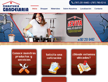 Tablet Screenshot of ferreteriacandelaria.com